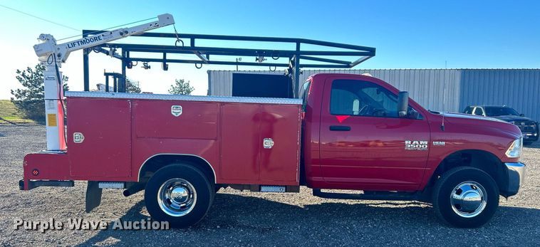 image for item KH9596 2016 Dodge Ram 3500HD  utility bed pickup truck