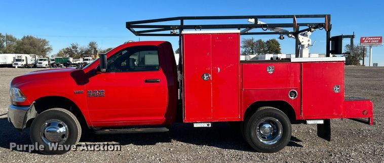 image for item KH9596 2016 Dodge Ram 3500HD  utility bed pickup truck