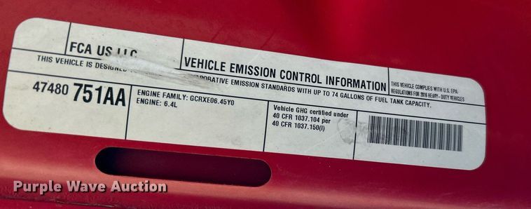 image for item KH9596 2016 Dodge Ram 3500HD  utility bed pickup truck