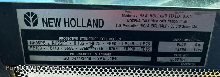 image for item KH9612 2000 New Holland LB75  backhoe