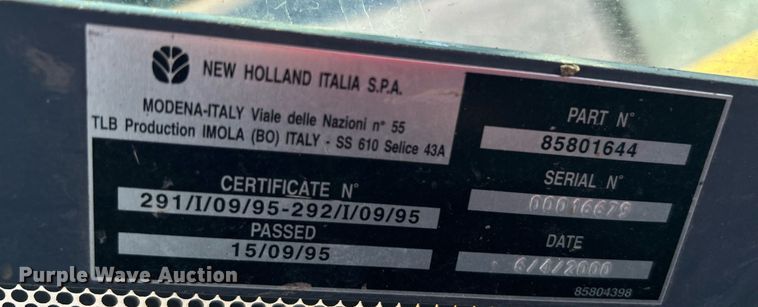 image for item KH9612 2000 New Holland LB75  backhoe