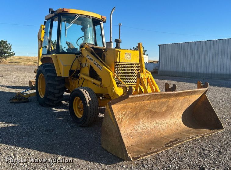 image for item KH9628 1988 John Deere 210C  backhoe