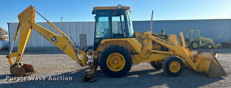 image for item KH9628 1988 John Deere 210C  backhoe