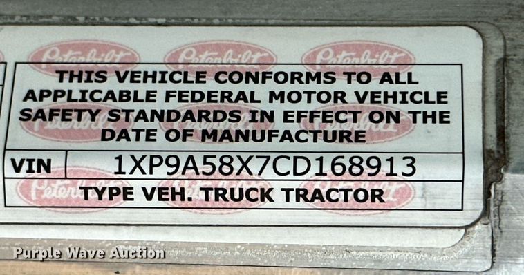 image for item KT9173 2012 Peterbilt 382  Crew Cab utility / service truck