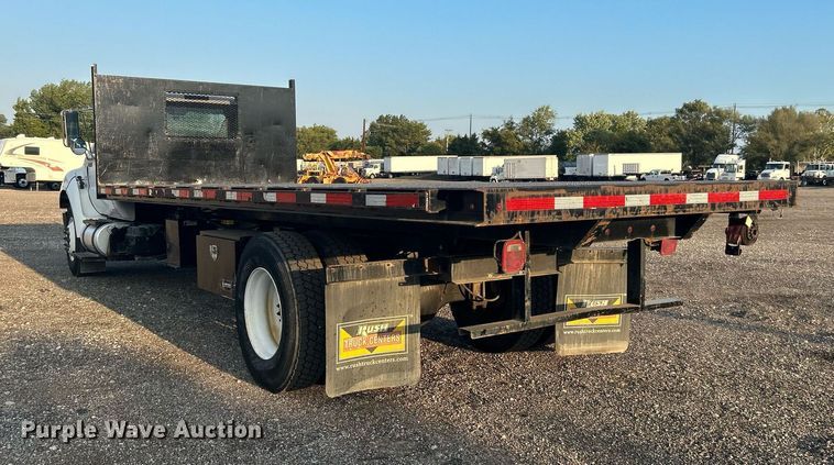 image for item KW9036 2015 Ford F750 Super Duty  dump flatbed truck