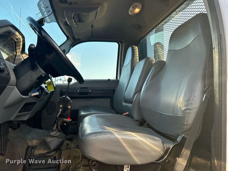 image for item KW9036 2015 Ford F750 Super Duty  dump flatbed truck