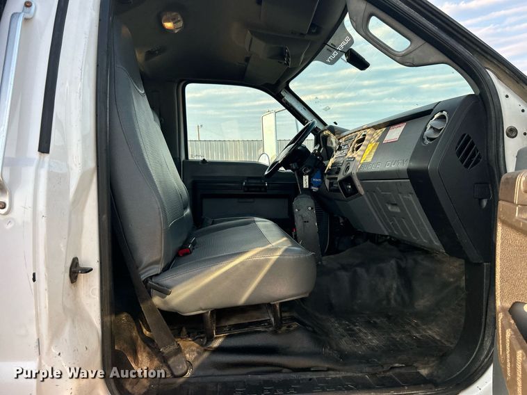 image for item KW9036 2015 Ford F750 Super Duty  dump flatbed truck