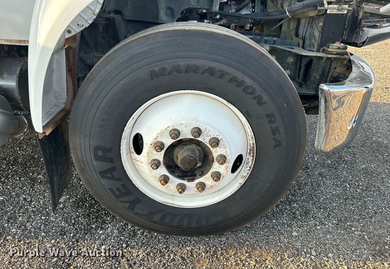 image for item KW9036 2015 Ford F750 Super Duty  dump flatbed truck