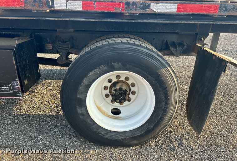 image for item KW9036 2015 Ford F750 Super Duty  dump flatbed truck