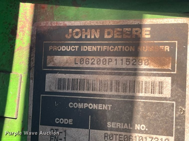 image for item LD9835 John Deere 6200 Gilbert  tractor