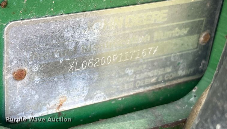 image for item LD9835 John Deere 6200 Gilbert  tractor