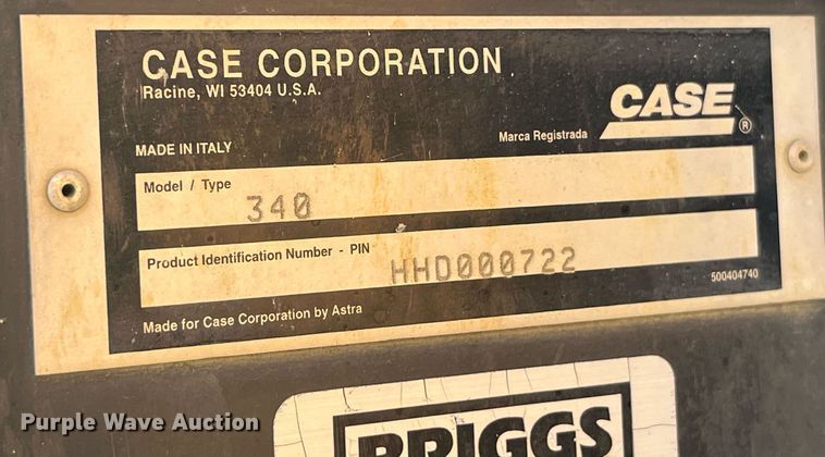 image for item LD9853 2005 Case 340  haul truck