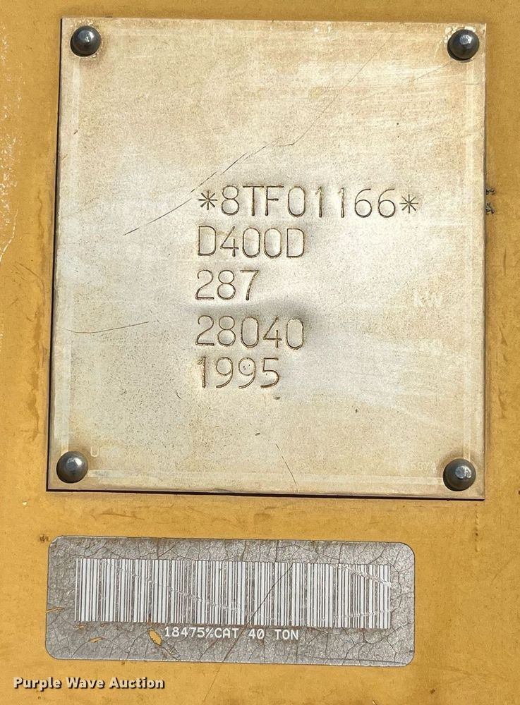 image for item LD9854 1995 Caterpillar D400D  haul truck