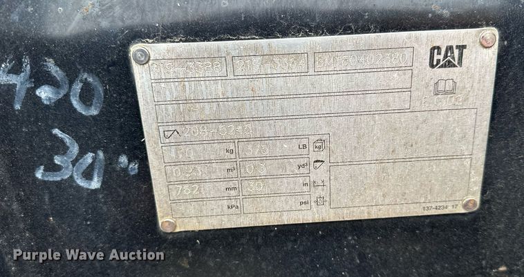 image for item LO9314 Caterpillar  29" W excavator bucket