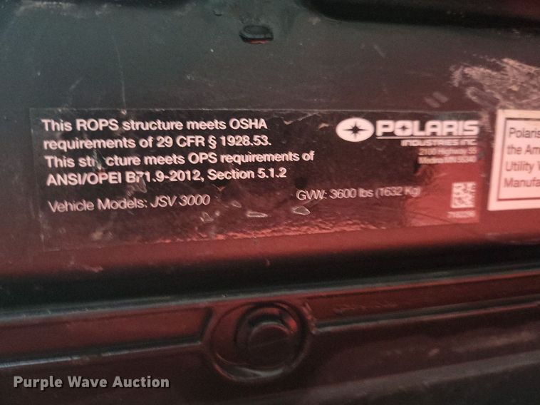 image for item LO9834 2016 Gravely Atlas JSV 3000  utility vehicle