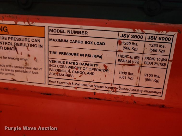 image for item LO9834 2016 Gravely Atlas JSV 3000  utility vehicle