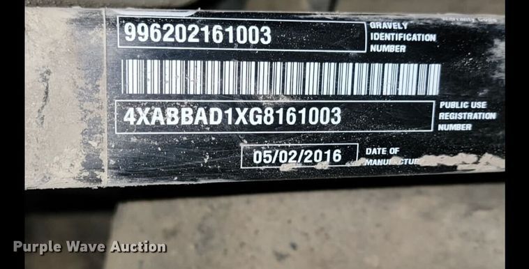 image for item LO9834 2016 Gravely Atlas JSV 3000  utility vehicle