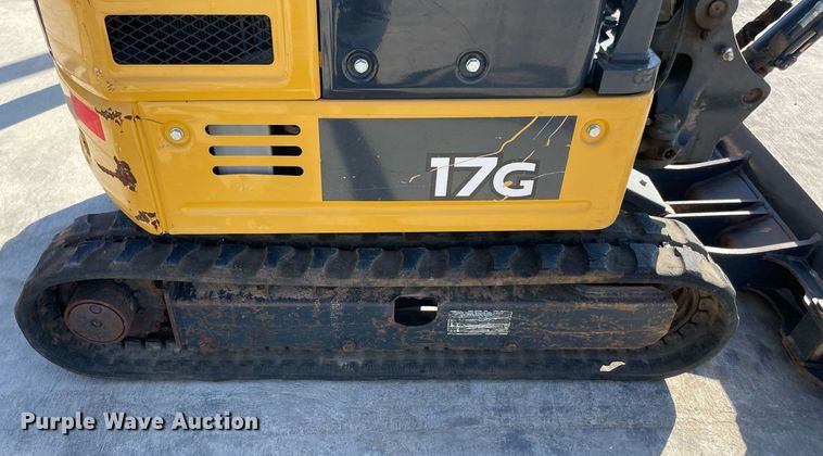 image for item LV9197 2019 John Deere 17G  mini excavator
