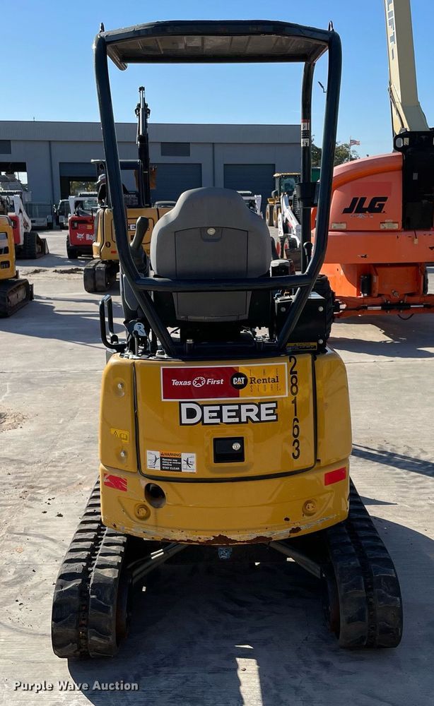 image for item LV9199 2019 John Deere 17G  mini excavator