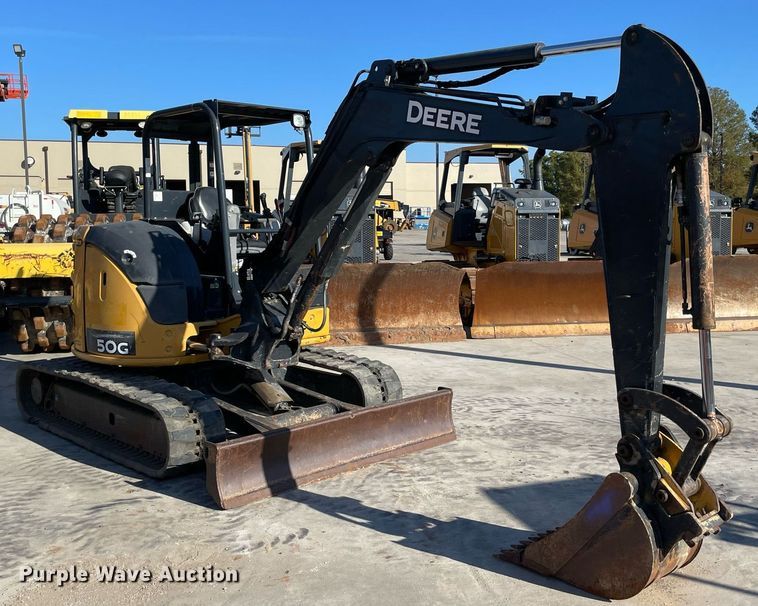 image for item LV9200 2016 John Deere 50G  mini excavator