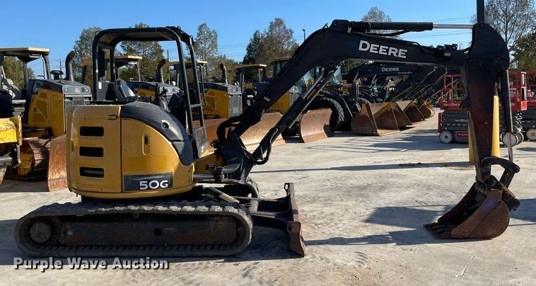 image for item LV9200 2016 John Deere 50G  mini excavator
