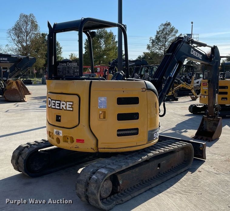 image for item LV9200 2016 John Deere 50G  mini excavator