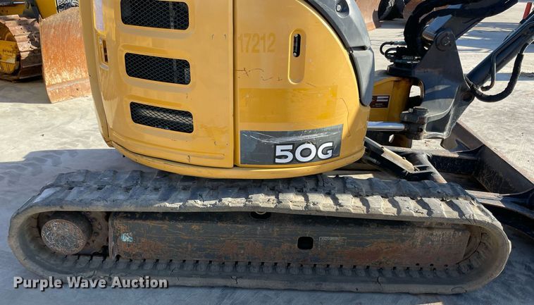 image for item LV9200 2016 John Deere 50G  mini excavator