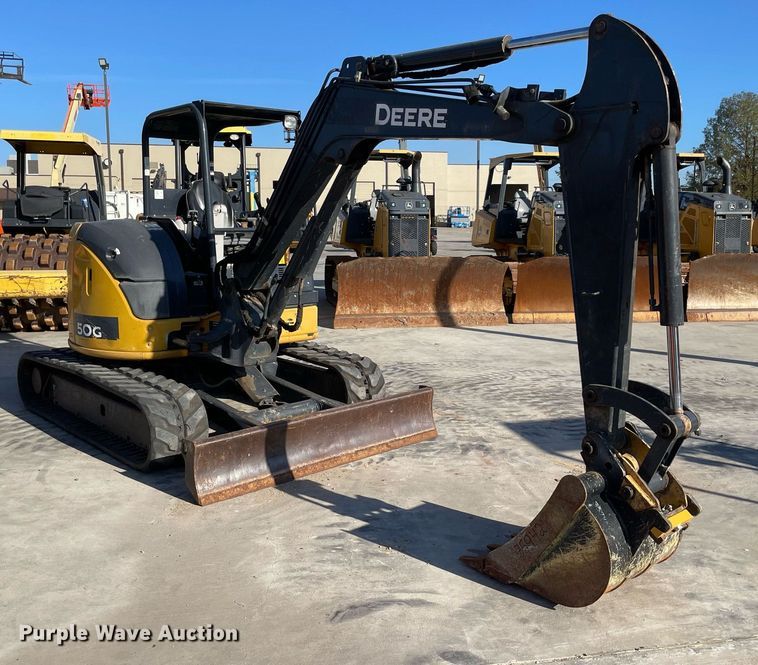 image for item LV9201 2015 John Deere 50G  mini excavator