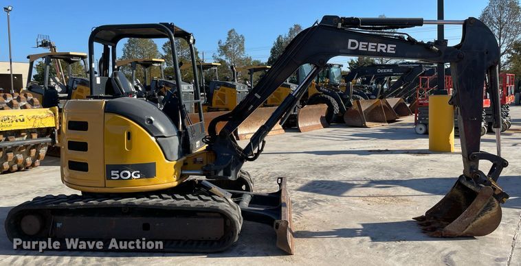 image for item LV9201 2015 John Deere 50G  mini excavator