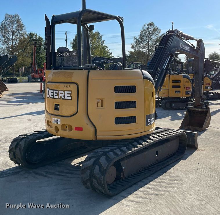 image for item LV9201 2015 John Deere 50G  mini excavator