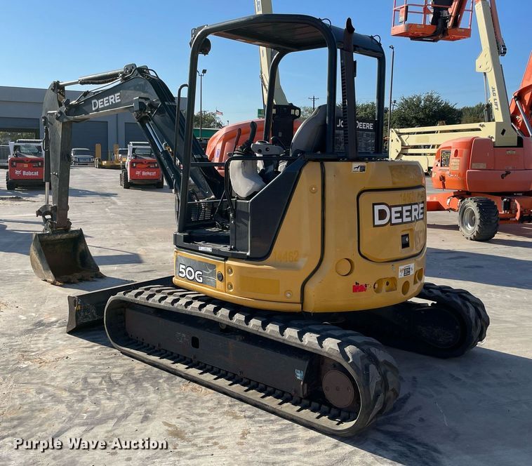 image for item LV9201 2015 John Deere 50G  mini excavator