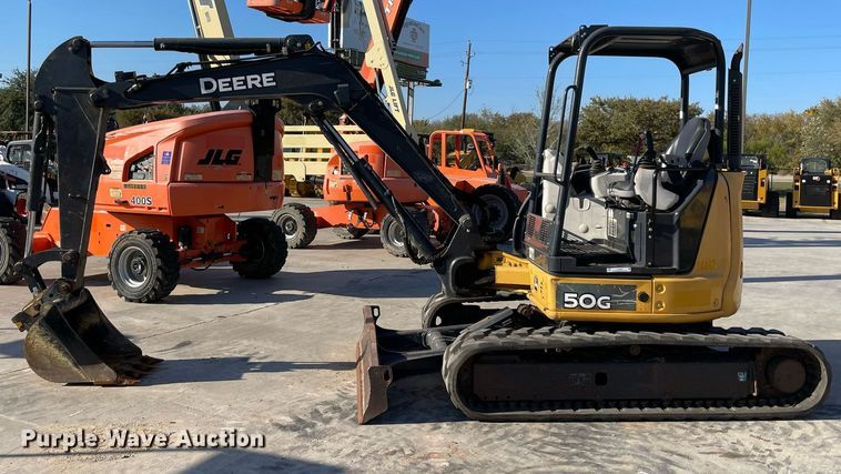 image for item LV9201 2015 John Deere 50G  mini excavator