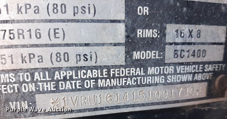 image for item LX9802 2005 Vermeer BC1400  wood chipper