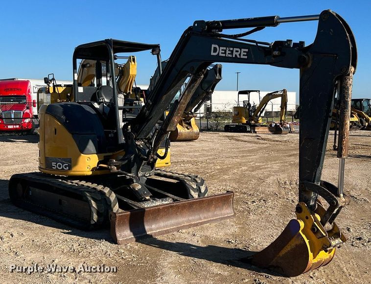image for item MH9922 2016 John Deere 50G  mini excavator