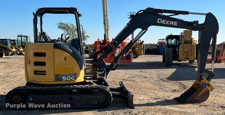 image for item MH9922 2016 John Deere 50G  mini excavator