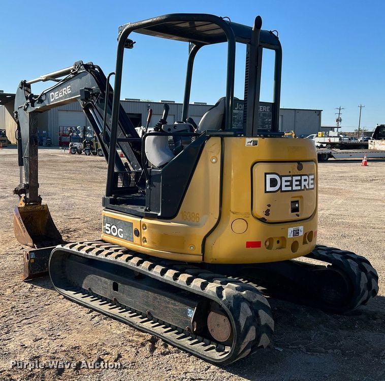 image for item MH9922 2016 John Deere 50G  mini excavator