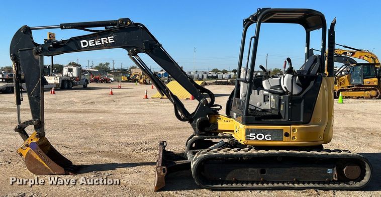 image for item MH9922 2016 John Deere 50G  mini excavator