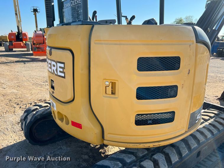 image for item MH9922 2016 John Deere 50G  mini excavator