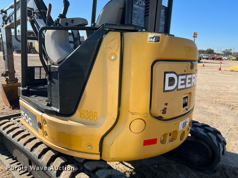 image for item MH9922 2016 John Deere 50G  mini excavator