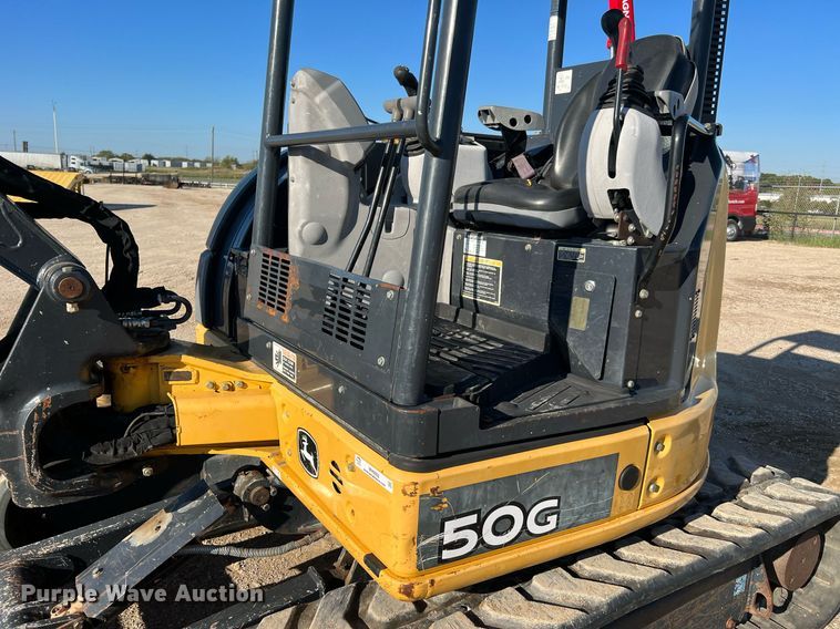 image for item MH9922 2016 John Deere 50G  mini excavator