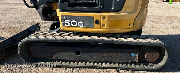 image for item MH9922 2016 John Deere 50G  mini excavator