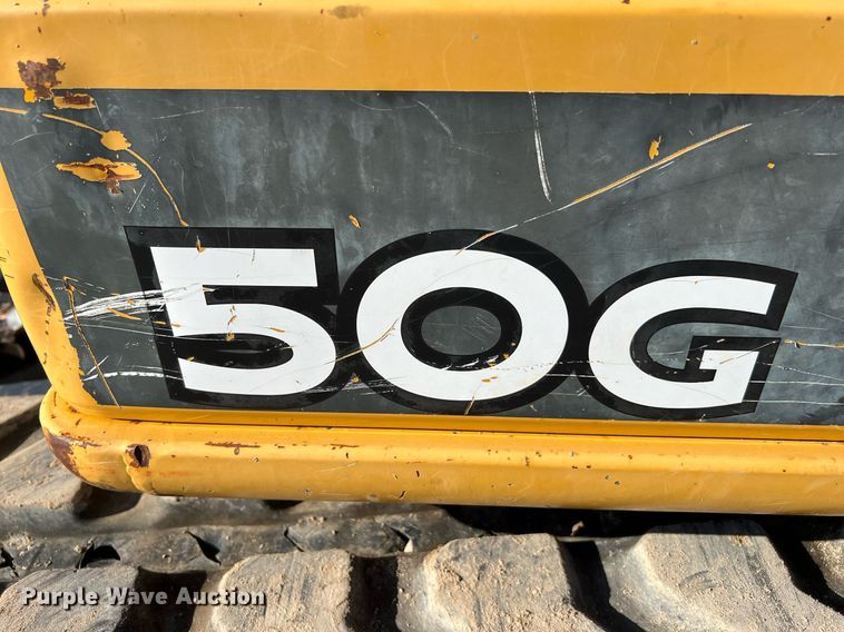 image for item MH9922 2016 John Deere 50G  mini excavator