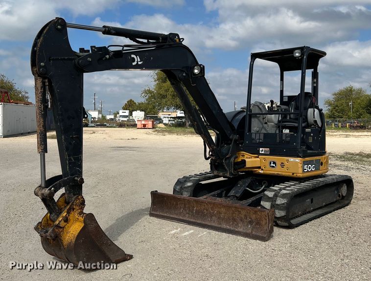 image for item MH9925 2016 John Deere 50G  mini excavator
