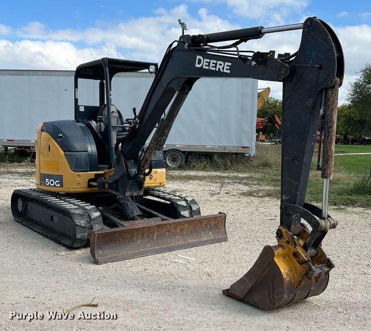 image for item MH9925 2016 John Deere 50G  mini excavator