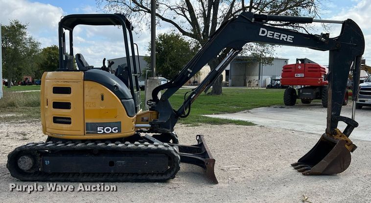 image for item MH9925 2016 John Deere 50G  mini excavator