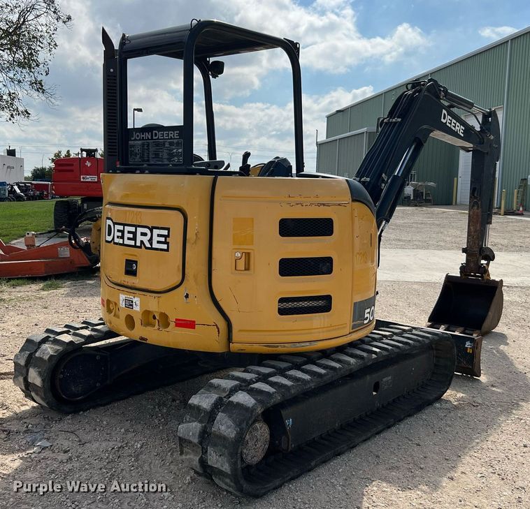 image for item MH9925 2016 John Deere 50G  mini excavator