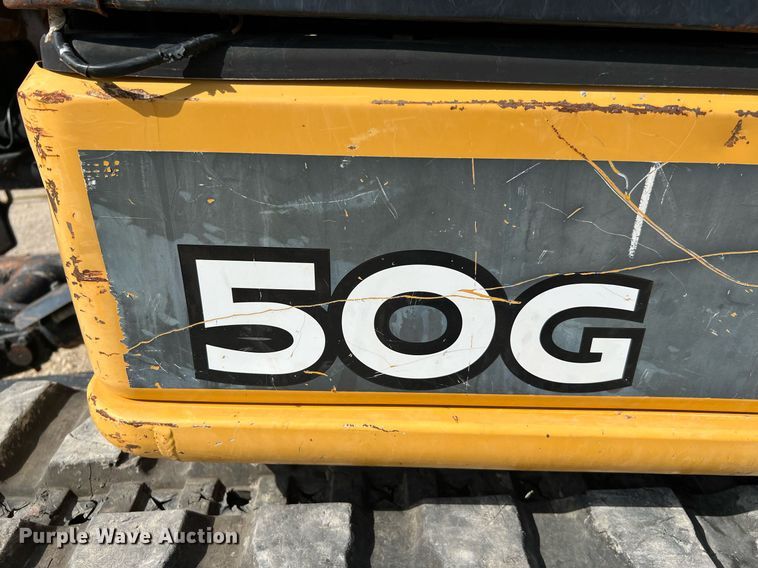 image for item MH9925 2016 John Deere 50G  mini excavator