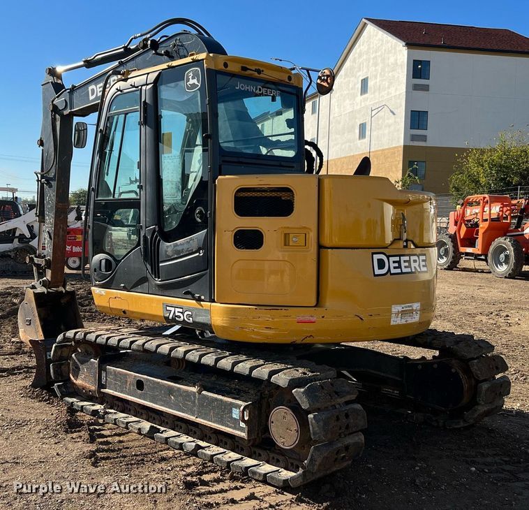 image for item MH9926 2016 John Deere 75G  excavator
