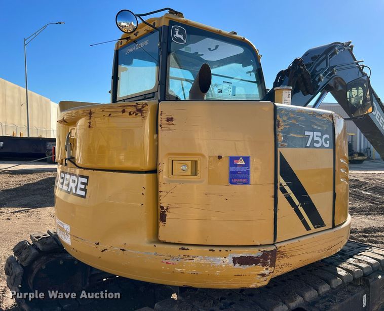 image for item MH9926 2016 John Deere 75G  excavator