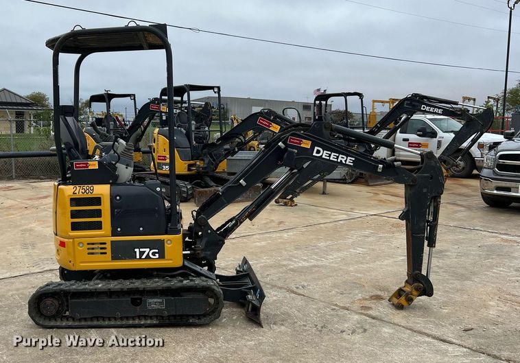 image for item MH9927 2019 John Deere 17G  mini excavator